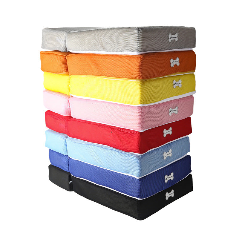 High breathable mesh stairs pet dog foldable two-story removable and washable petstyle dog stairs