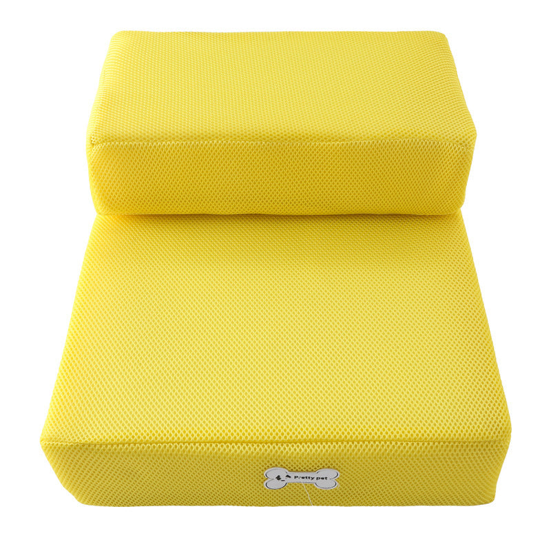 High breathable mesh stairs pet dog foldable two-story removable and washable petstyle dog stairs