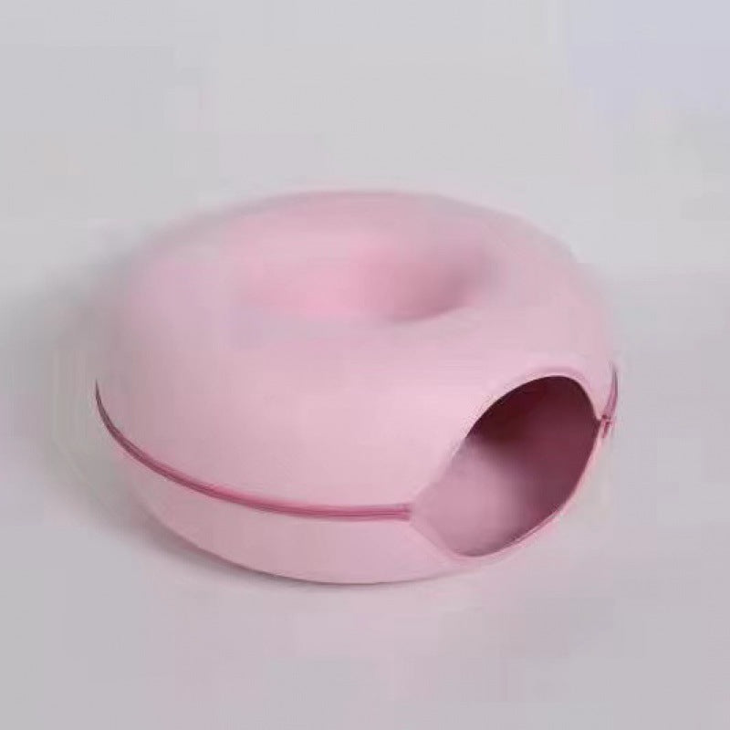 Cat Cave Drilling Hole, Zipper and Tunnel Donut