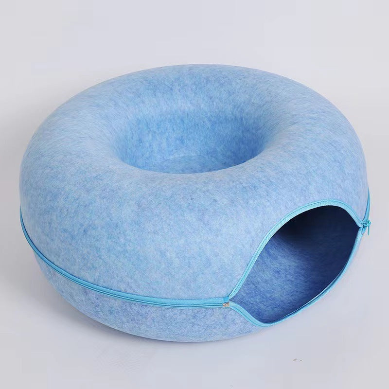 Cat Cave Drilling Hole, Zipper and Tunnel Donut