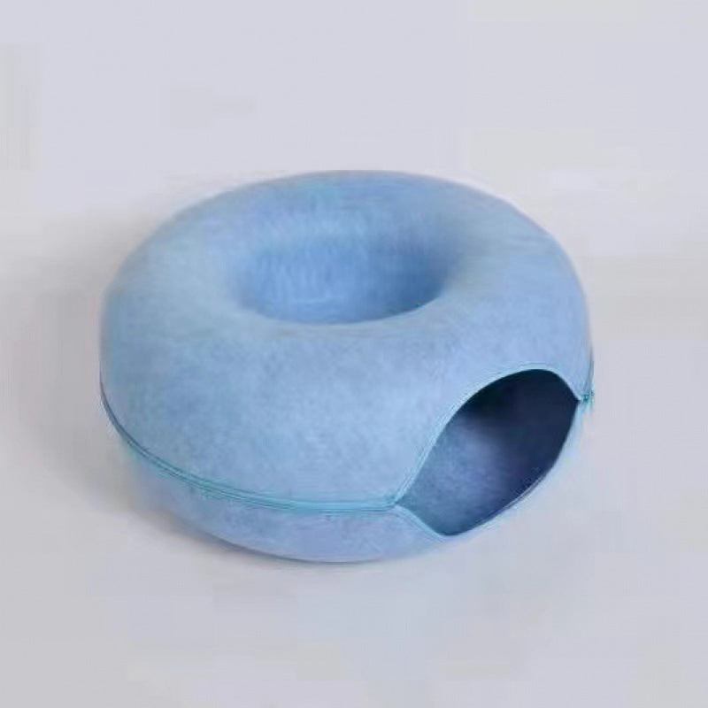 Cat Cave Drilling Hole, Zipper and Tunnel Donut