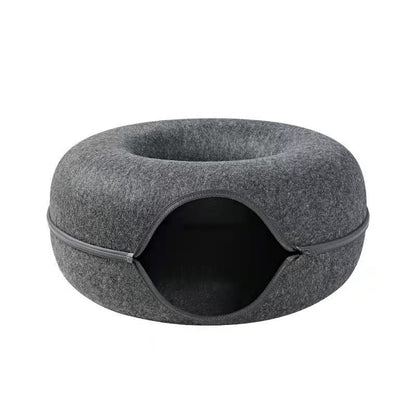 Cat Cave Drilling Hole, Zipper and Tunnel Donut