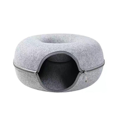 Cat Cave Drilling Hole, Zipper and Tunnel Donut