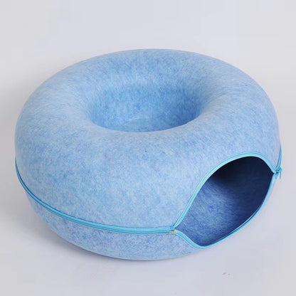 Cat Cave Drilling Hole, Zipper and Tunnel Donut